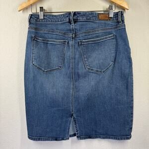 Women's Lands' End Denim‎ Blue Jean Mini Skirt Size 6